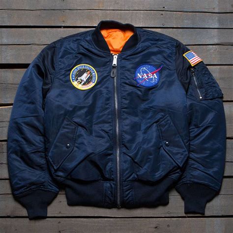 alpha industries nasa ma 1 flight jacket replica blue|alpha industries ma1 flight jacket.